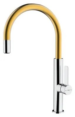 TEKA FOT 995 Μπαταρία νεροχύτη ψηλή Chrome Brass PVD