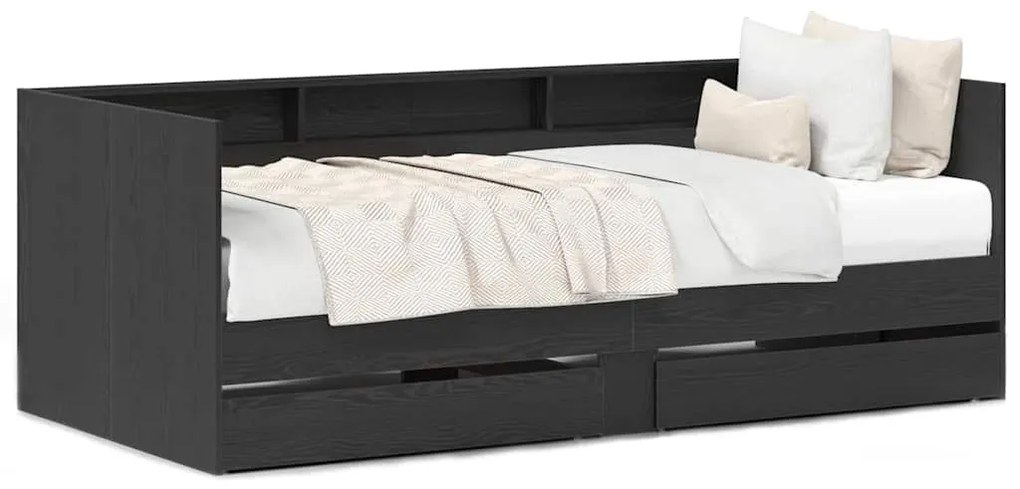 vidaXL Κρεβάτι Ημέρας Γκρι 90 x 200 cm Επεξεργασμένο ξύλο