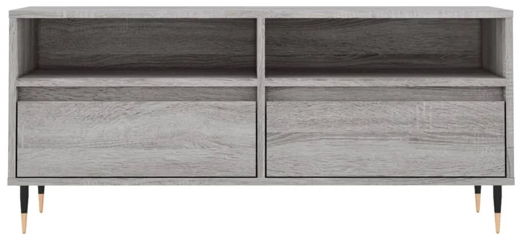vidaXL Έπιπλο Τηλεόρασης Γκρι Sonoma 100x34,5x44,5 εκ. Επεξεργ. Ξύλο