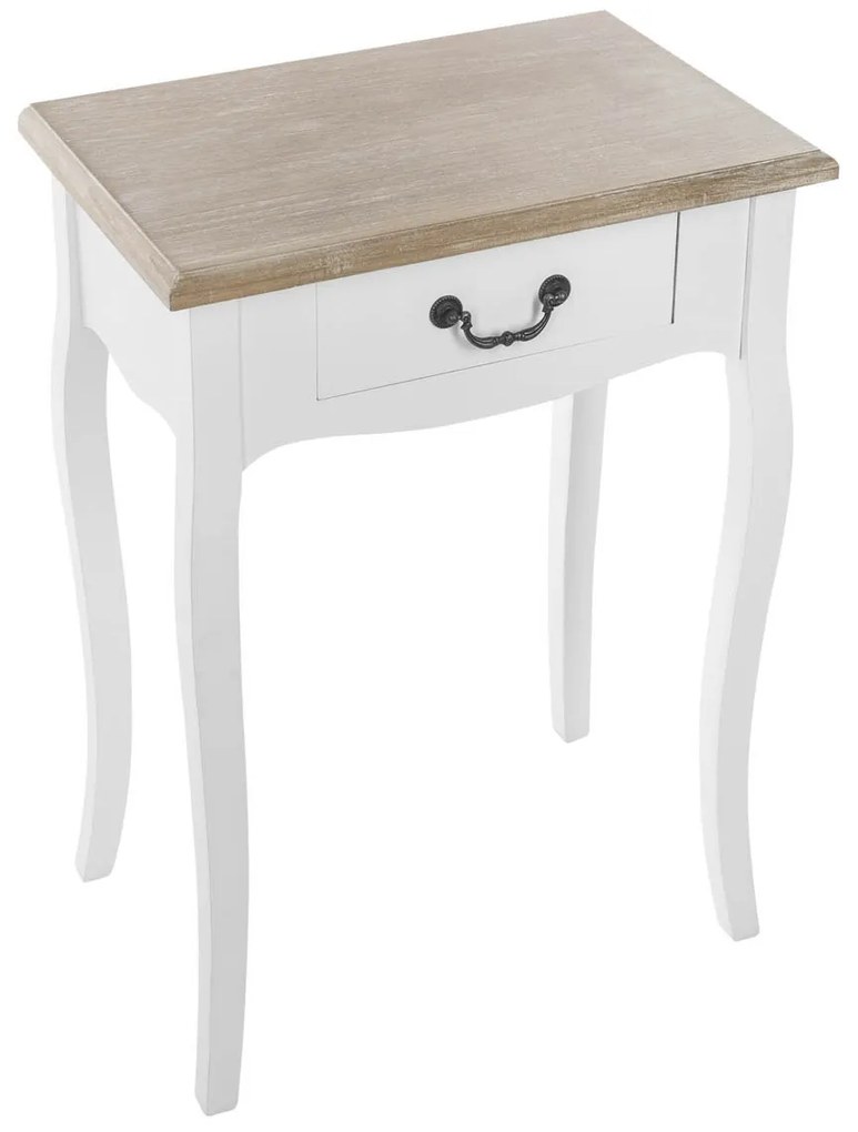 Κομοδίνο Με Συρτάρι (47.1x30x65.5) A-S Chrysa White 114516A