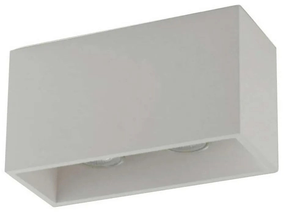 Φωτιστικό Οροφής - Πλαφονιέρα Foster I-FOSTER-PL25 2XGU10 35W 24x10x13cm White Intec Plaster