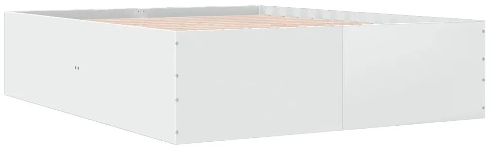 vidaXL Πλαίσιο Κρεβατιού Λευκό 160 x 200 εκ. από Επεξεργασμένο Ξύλο