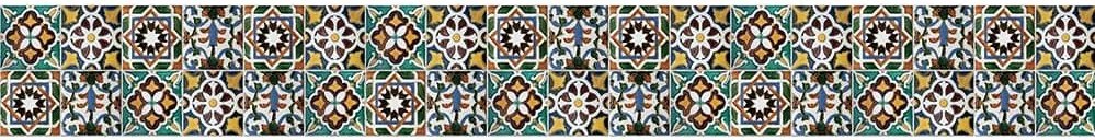 Μπορντούρα προστασίας τοίχων κουζίνας Green Tiles
