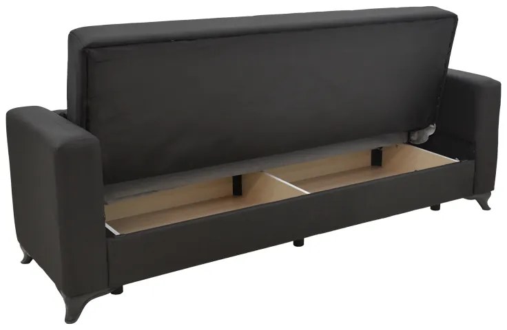 Σετ σαλονιού 2τεμ Modesto pakoworld ύφασμα σε μαύρη απόχρωση