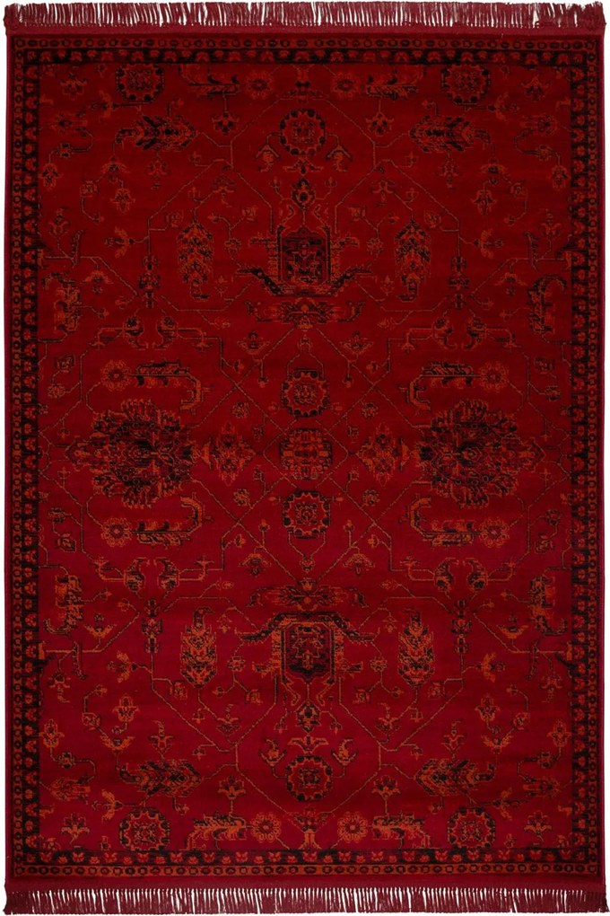 Χαλί Mauri 02265A Burgundy Βιοκαρπέτ 200X250cm