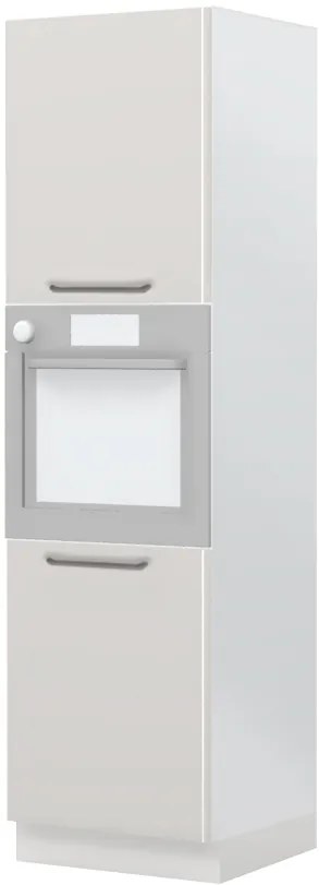 Επιδαπέδιο ντουλάπι φούρνου ψηλό Modena K21-60-2KR-Λευκό γυαλιστερό - 60.00Χ60.00Χ216.00cm