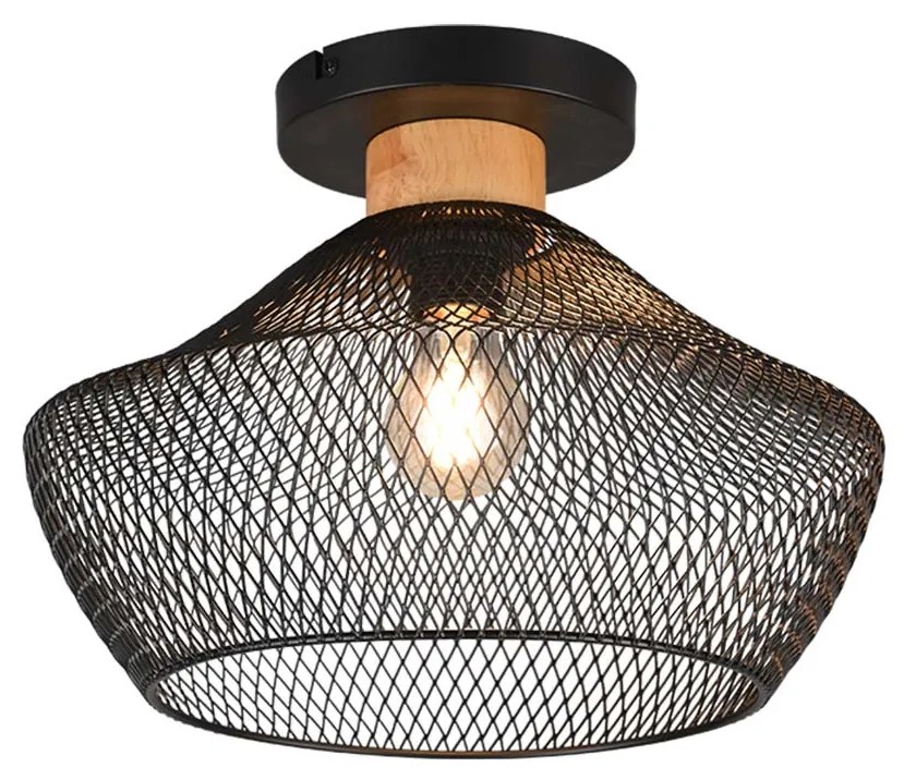 Φωτιστικό Οροφής Vintage Industrial RL Lighting Valeria R61281032 Μαύρο Ματ