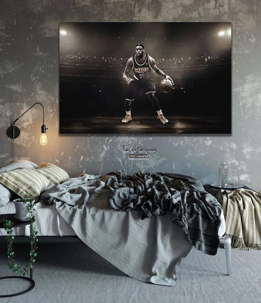 Πίνακας σε καμβά NBA The King LEBRON KNV922 65cm x 95cm