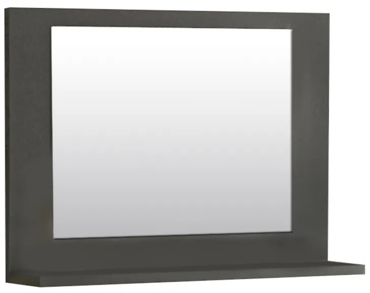 Καθρέφτης μπάνιου Devlin Megapap χρώμα ανθρακί 60x10x45εκ.