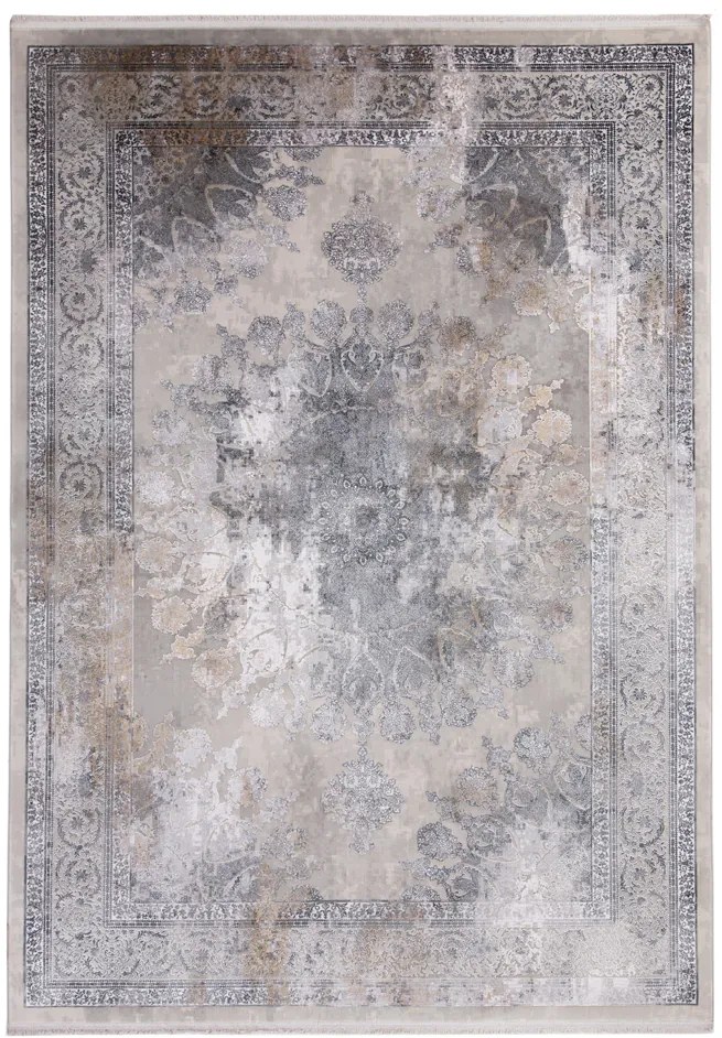 Χειμερινό χαλί μοντέρνο Bamboo Silk 8098A  L. Grey Anthracite 200 x 300