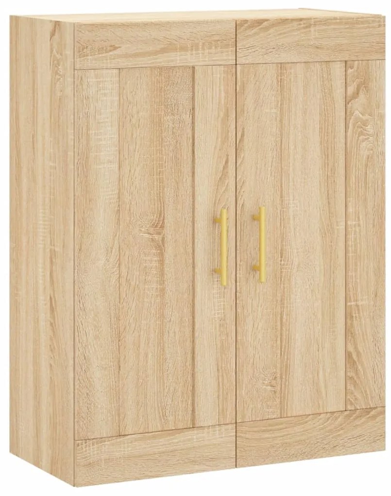 vidaXL Ντουλάπι Sonoma δρυς 69,5 x 34 x 180 εκ. από Επεξεργασμένο Ξύλο
