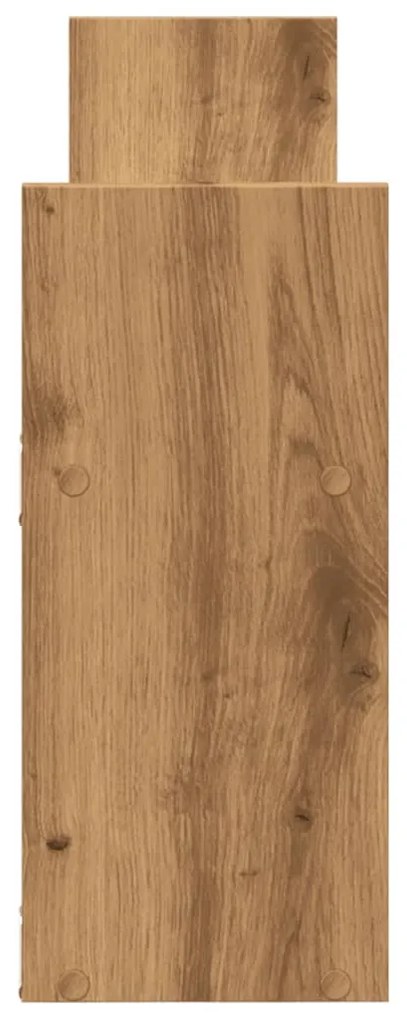 Ντουλάπι Τοίχου Αρτισιανή Δρυς 100x18x40 εκ. Επεξεργασμένο Ξύλο - Καφέ