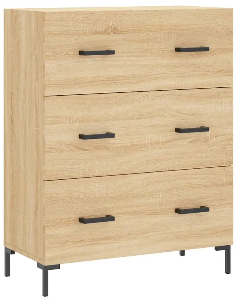 vidaXL Ντουλάπι Sonoma δρυς 69,5 x 34 x 180 εκ. από Επεξεργασμένο Ξύλο