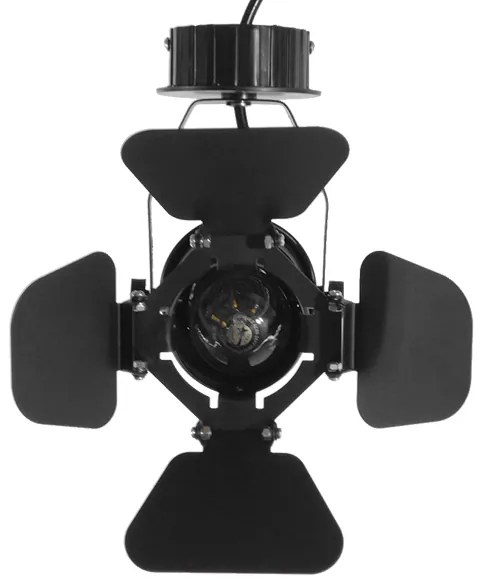GloboStar CHICAGO 01371 Vintage Industrial Φωτιστικό Οροφής Μονόφωτο Μαύρο Μεταλλικό Μ20 x Π20 x Υ27.5cm - 01371