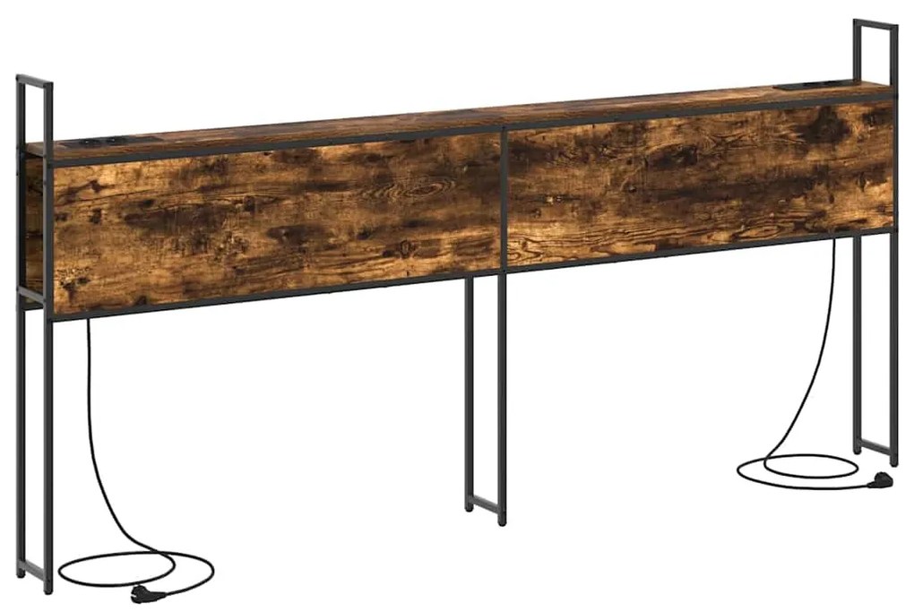 vidaXL Κεφαλάρι Αποθήκης Καπνιστή δρυς 180 cm Επεξεργασμένο ξύλο