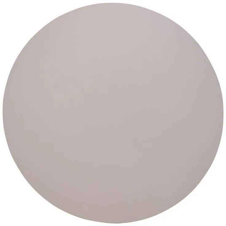 Τραπέζι Dammero μελαμίνης cream-πόδι μαύρο μέταλλο Φ100x75εκ 100x100x75 εκ.