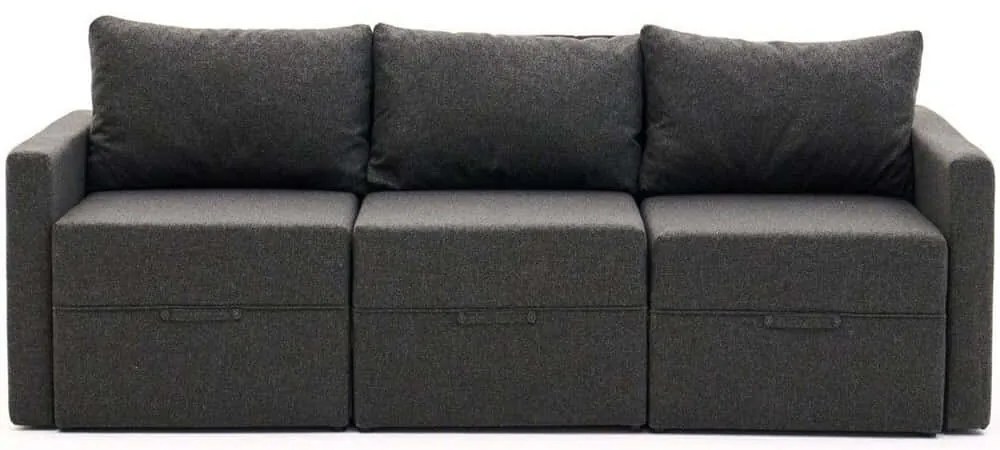 Καναπές - Κρεβάτι Τριθέσιος Saros 825BLC4325 230x110x72cm Anthracite