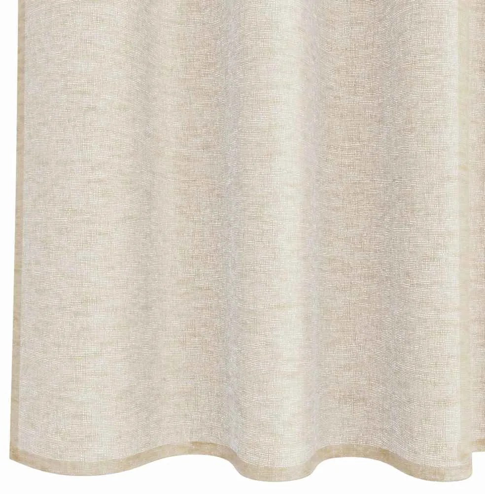 vidaXL Κουρτίνες με κουρτίνες 2 pcs Άμμος 140x140εκ Πολυεστέρας