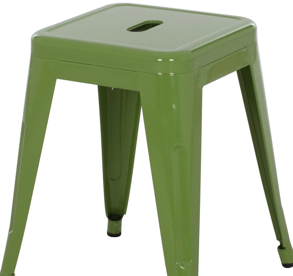 ΣΚΑΜΠΟ ΜΕΤΑΛΛΙΚΟ MELITA HM0096.53 ΣΕ LIGHT OLIVE GREEN ΧΡΩΜΑ 39x39x46Υεκ. (1 Τεμμάχια)