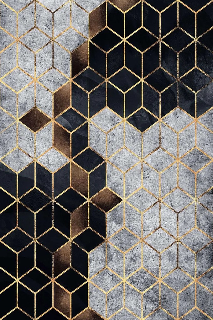 Χαλί HMNT773 Black-Gold Conceptum Hypnose 180X280cm