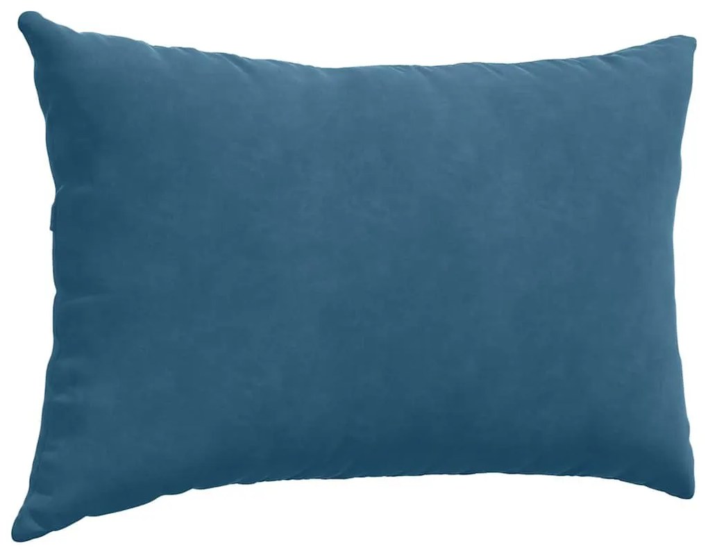 vidaXL Μαξιλάρι Καναπέ 2 pcs Μπλε 60 x 40 cm Υφασμάτινο Κορντουρά