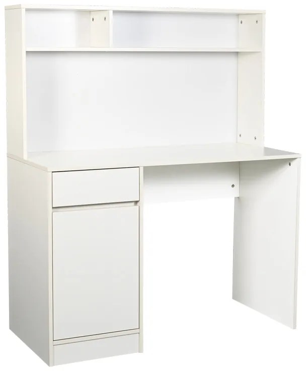 Intrahome Γραφείο εργασίας Secreta Intrahome με ράφι σε λευκή απόχρωση 110x50x135εκ | SKU: INTRAPA-486111110