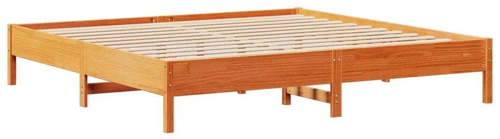 vidaXL Σκελετός Κρεβ. Χωρίς Στρώμα Καφέ Κεριού 180x200 εκ Μασίφ Πεύκο