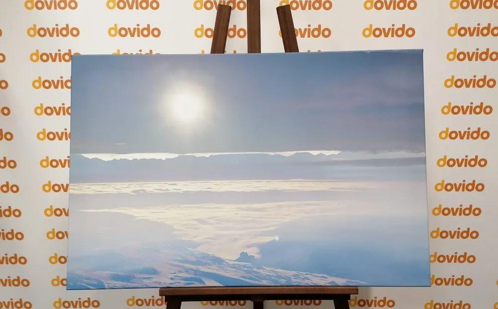 Εικόνα βουνά λουσμένα στο φώς του ήλιου - 120x80