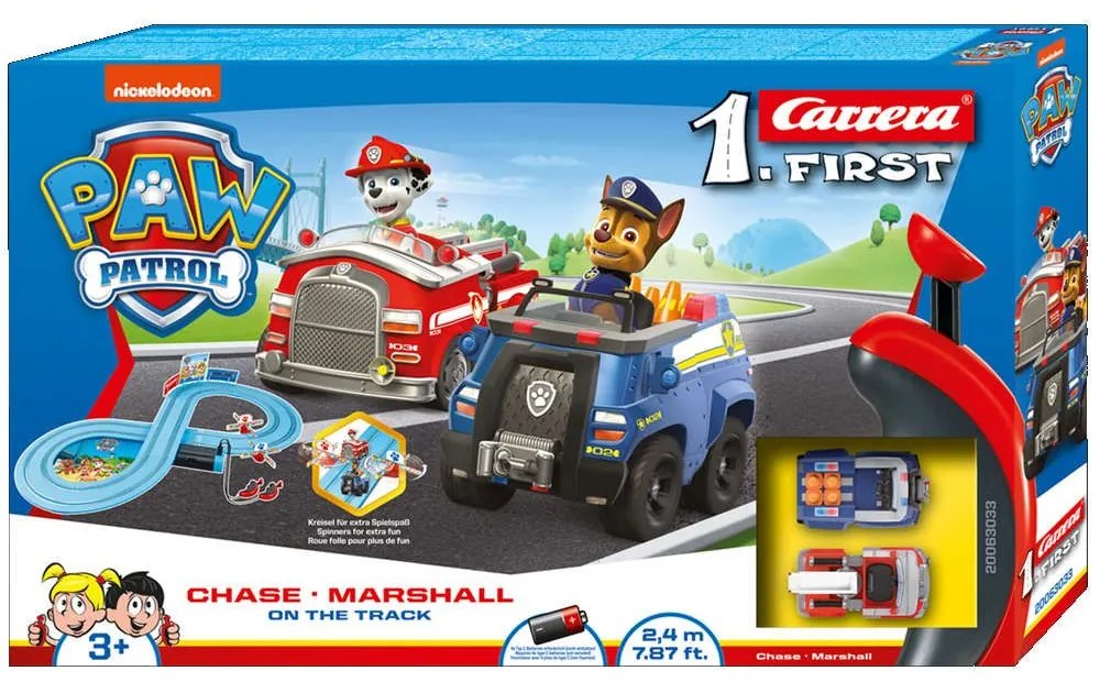 Πίστα Slot 1.First On the Track Paw Patrol 20063033 Multi Carrera Toys