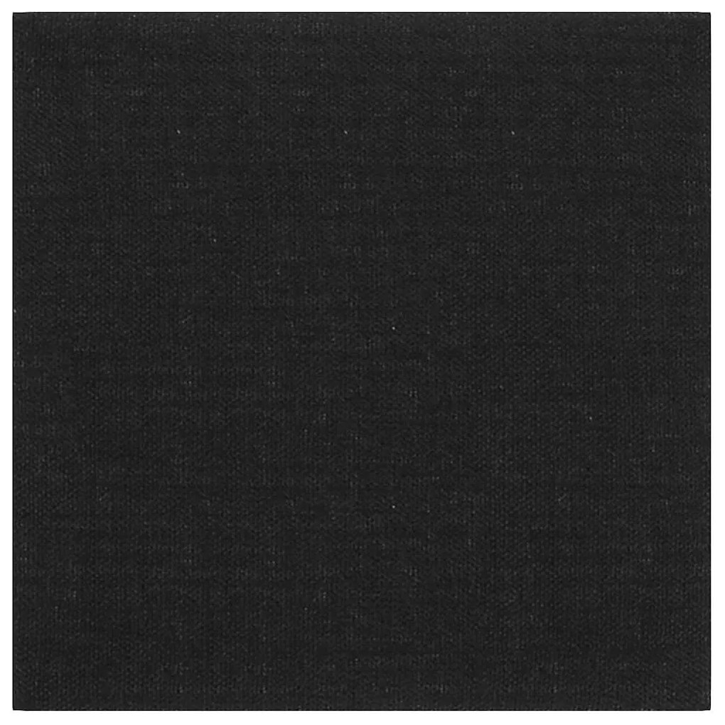vidaXL Πάνελ Τοίχου 12 τεμ. Μαύρος 30 x 30 εκ. 1,08 μ² Υφασμα