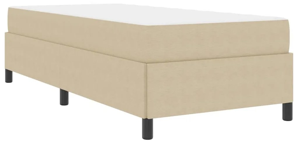 vidaXL Σκελετός Κρεβατιού Ανοιχτό Πράσινο Γκρι 90 x 200 cm ύφασμα