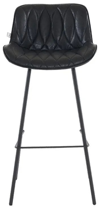 Σκαμπό Μπάρ FL2033 Fylliana Καφέ - Aνθρακί - Μαύρο 48x50x101 εκ. 2αδα