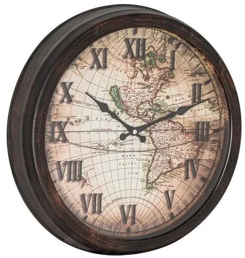 Arlight Επιτοίχιο Ρολόι Φ40cm Χάρτης CLGT-57