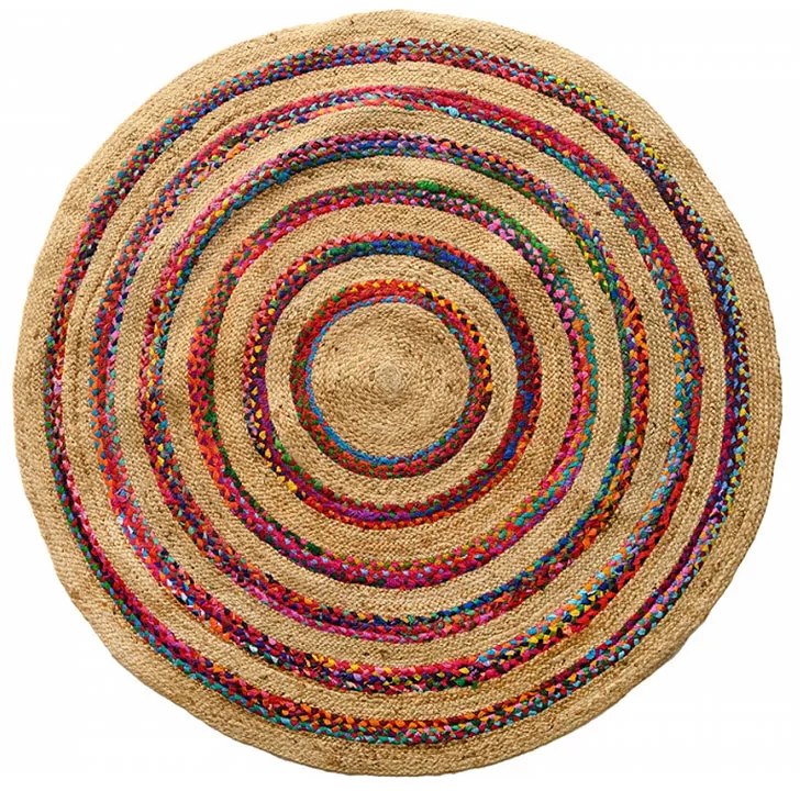 Στρογγυλό Χαλί Καλοκαιρινό (Φ150) Polcarpet Jute Multy Natural