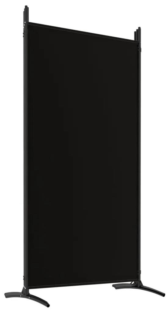 Διαχωριστικό Δωματίου με 6 Πάνελ Μαύρο 520x180 εκ. από Ύφασμα - Μαύρο