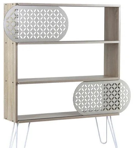 Βιβλιοθήκη - Ραφιέρα Elmira Fylliana Δρύς - Λευκό 117x25x94 εκ. 117x25x94 εκ.