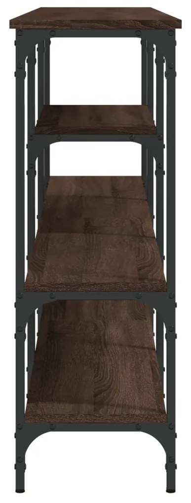 vidaXL Τραπέζι Κονσόλα Καφέ Δρυς 160x29x80 εκ. Επεξεργασμένο Ξύλο