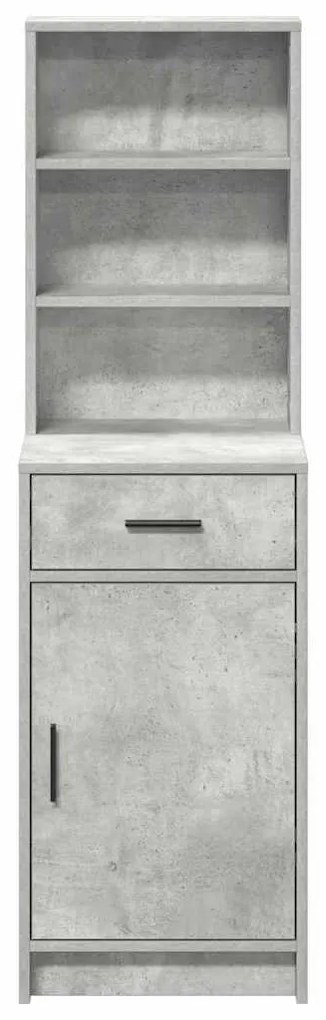 vidaXL Highboard Σκυρόδεμα Γκρι 40 x 40,5 x 135 εκ. Επεξεργασμένο ξύλο