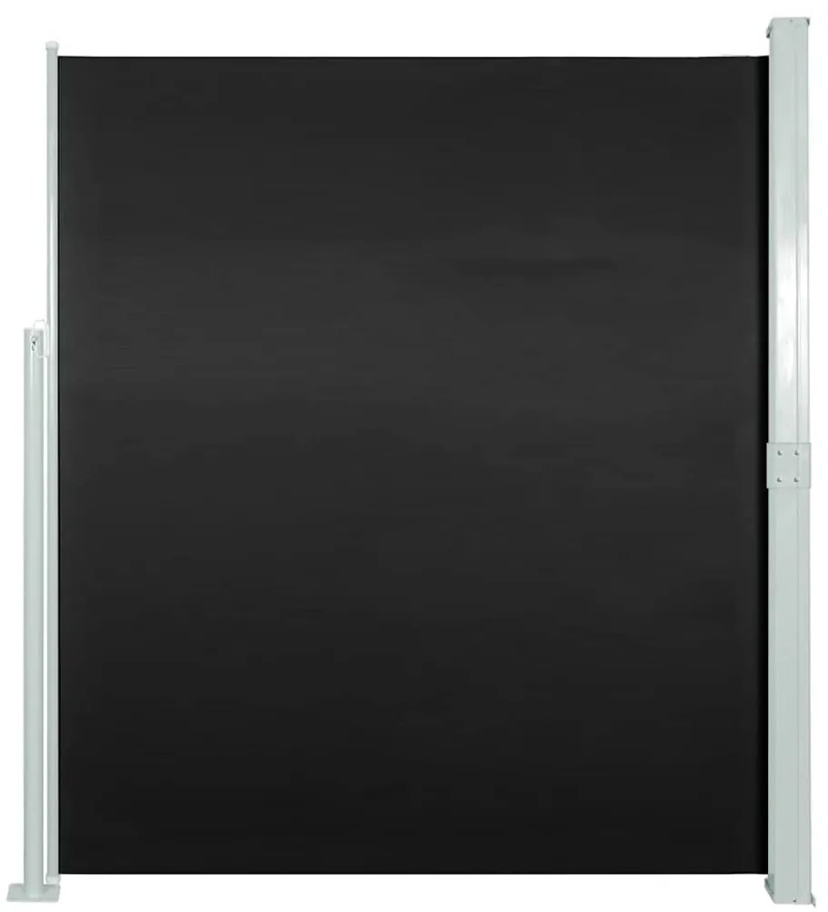 vidaXL Σκίαστρο Πλαϊνό Συρόμενο Μαύρο 140 x 300 εκ.
