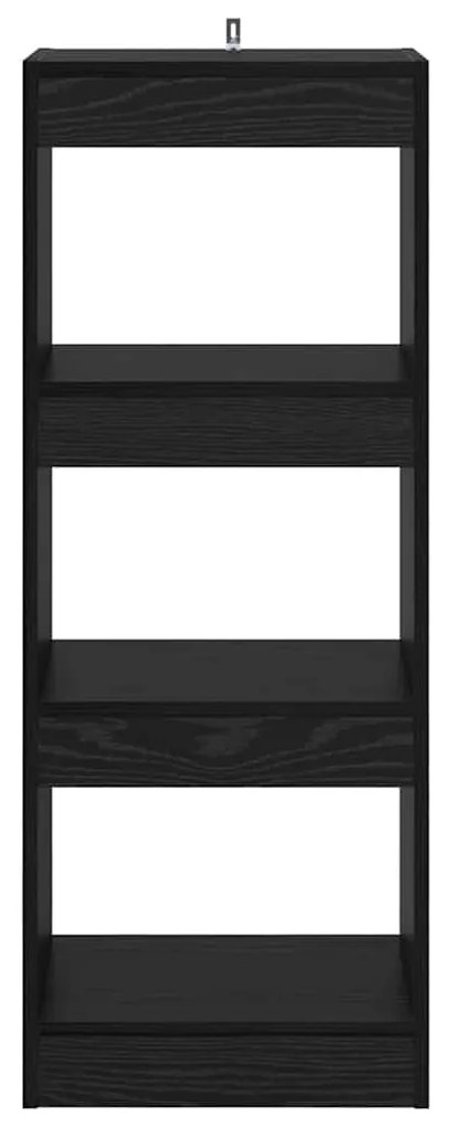 vidaXL Βιβλιοθήκη Μαύρη δρυς 40 x 30 x 103 εκ. Επεξεργασμένο ξύλο