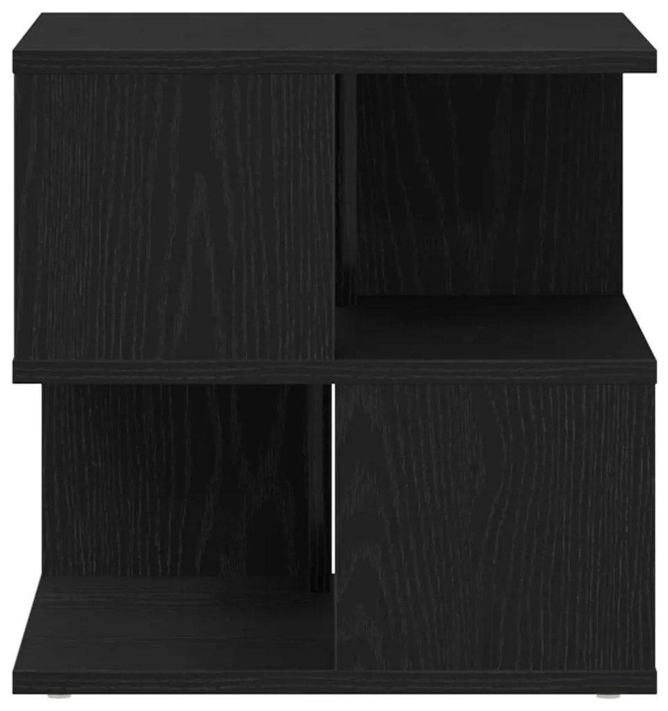 vidaXL Τραπεζάκι Πλευράς Μαύρη δρυς 40 x 40 x 40 cm Επεξεργασμένο ξύλο