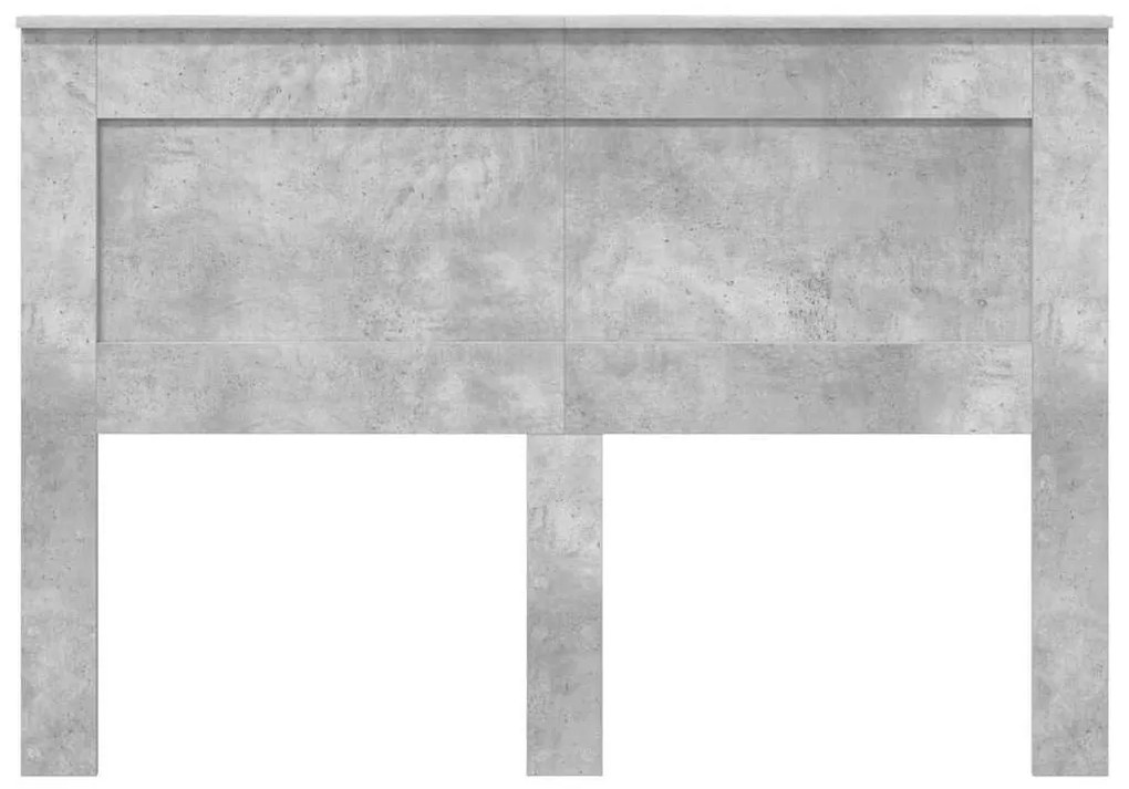 vidaXL Κεφαλάρι με κεφαλάρι Σκυρόδεμα Γκρι 150 cm Επεξεργασμένο ξύλο