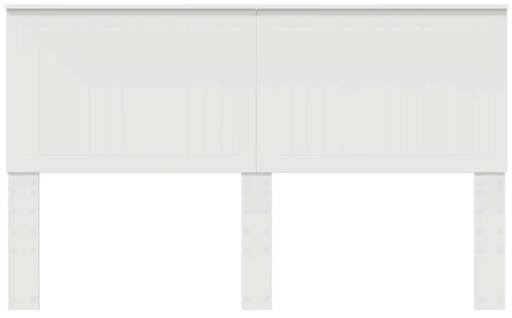 vidaXL Κεφαλάρι με κεφαλάρι Λευκό 160 cm Επεξεργασμένο ξύλο