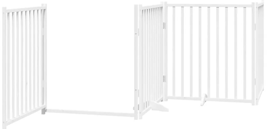 vidaXL Διαχωριστικό Σκύλων/Πόρτα Πτυσσόμενο 12 Πάνελ 960εκ Ξύλο Λεύκας