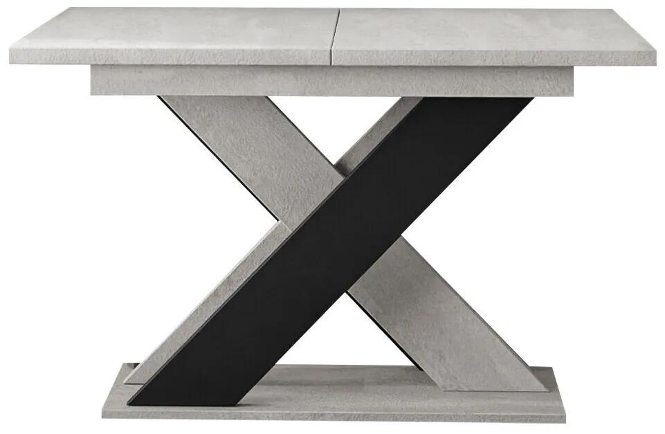 Τραπέζι Goodyear 117, Μαύρο, Γκρι, 75x90x120cm, 63 kg, Επιμήκυνση, Πλαστικοποιημένη μοριοσανίδα | Epipla1.gr