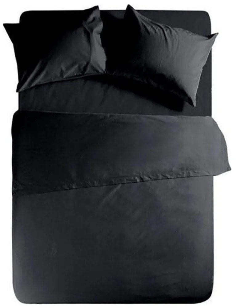 Σεντόνι Basic Black Nef Nef Μονό 170x270cm Χωρίς Λάστιχο 100% Cotton