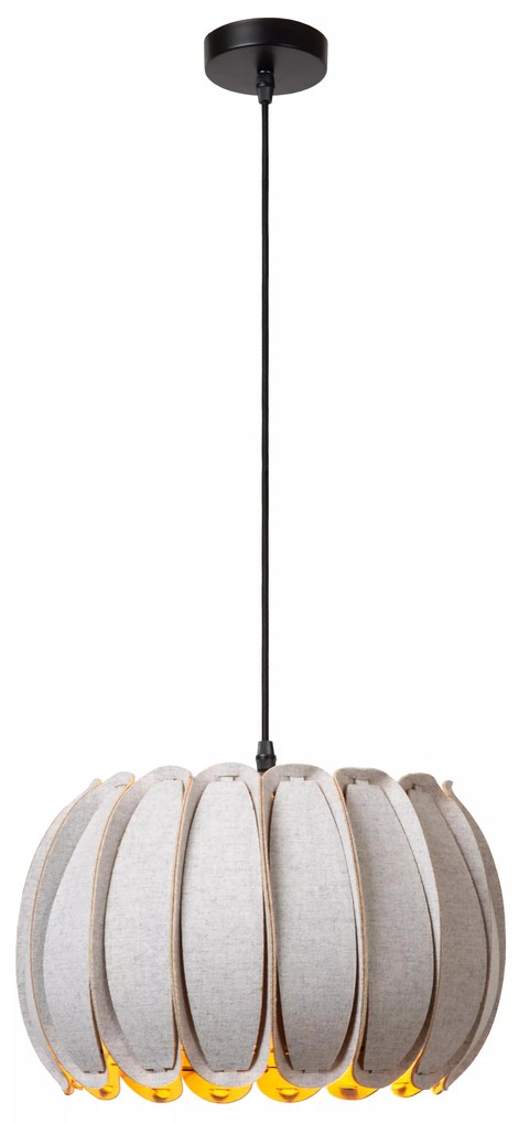 Φωτιστικό Κρεμαστό Lucide 34445-30-36 SPENCER Γκρι (Grey)|Μαύρο Ματ (Black Mat)