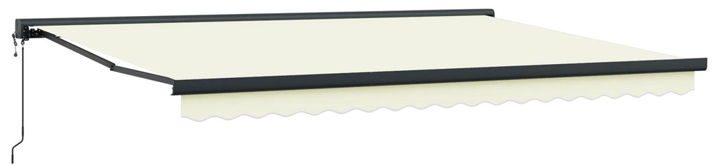 vidaXL Αυτόματη Τέντα Κρεμ 450 x 300 cm