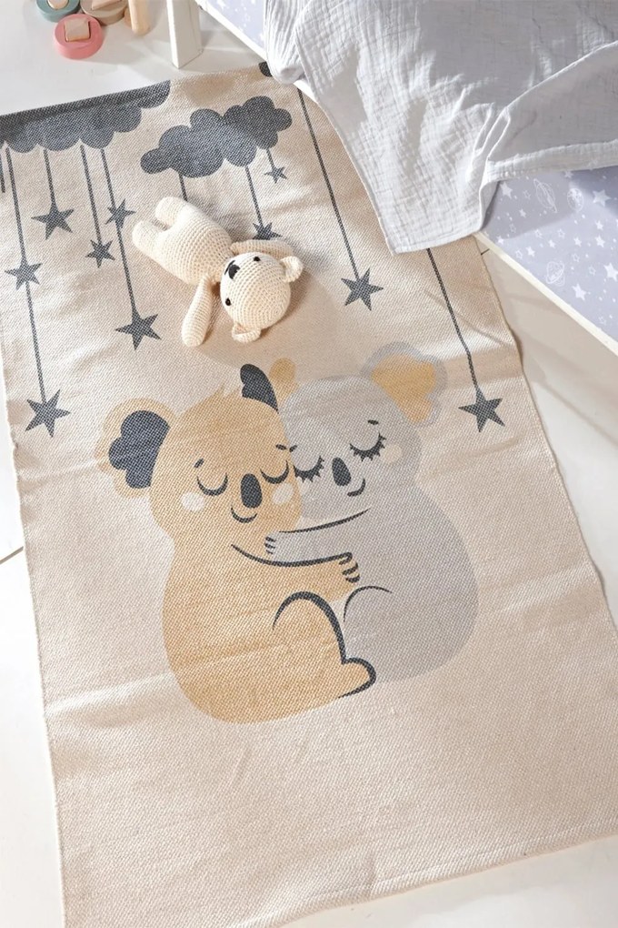 Χαλάκι Παιδικό Koala Ecru-Grey-Beige Kentia 80X140cm