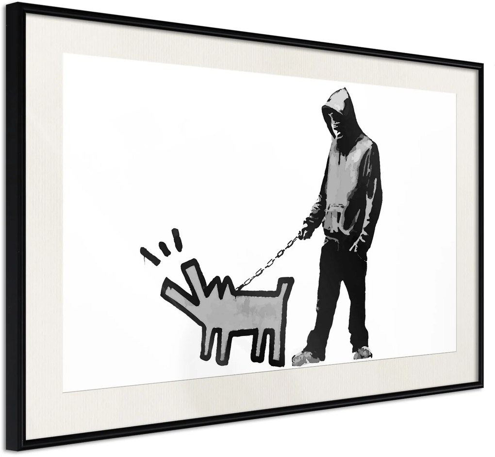 Αφίσα - Banksy: Choose Your Weapon - 45x30 - Μαύρο - Με πασπαρτού